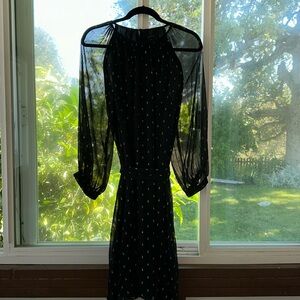 Ann Taylor Black and Gold evening dress in XL.